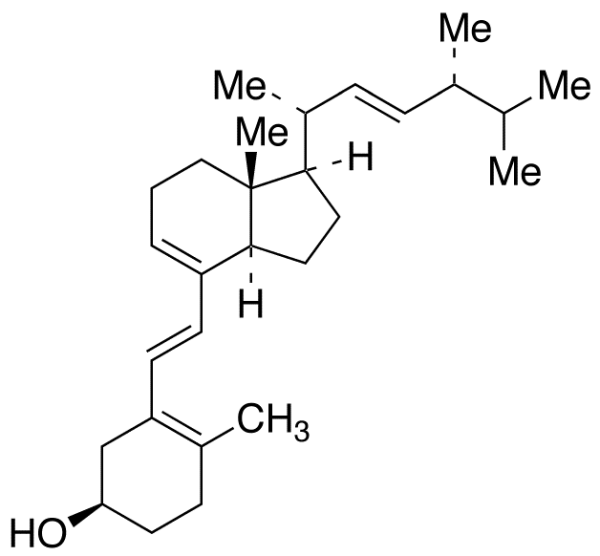 Previtamin D2 (~90%)