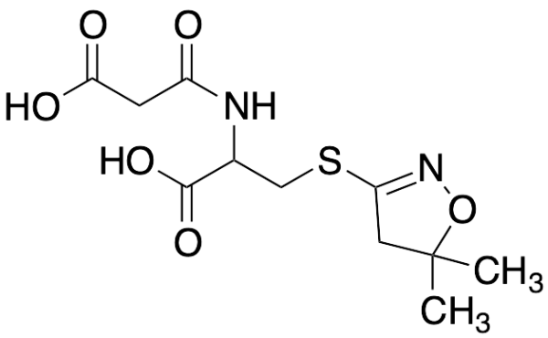 3-((1-Carboxy-2-((5,5-dimethyl-4,5-dihydroisoxazol-3-yl)thio)ethyl)amino)-3-oxopropanoic Acid