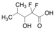 2,2-Difluoro-3-hydroxy-4-methyl-pentanoic acid