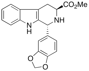 (1R,3S)-1-(1,3-Benzodioxol-5-yl)-2,3,4,9-tetrahydro-1H-pyrido[3,4-b]indole-3-carboxylic Acid Methyl Ester