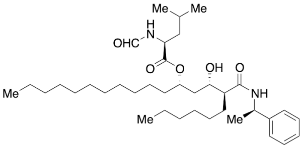 N-Formyl-L-leucine(1S)-1-[(2S,3S)-2-hydroxy-3-[(R)-1-phenylethylcarbomoyl)]nonyl]dodecyl Ester(Orlistat Impurity)