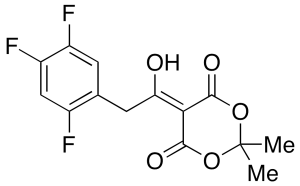 5-[1-Hydroxy-2-(2,4,5-trifluorophenyl)ethylidene]-2,2-dimethyl-1,3-dioxane-4,6-dione