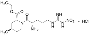 (2R,4R)1-[(2S)2-Amino-5-[[imino(nitroamino)methyl]amino]-1-oxopentyl]-4-methyl-2-piperidinecarboxylic Acid Ethyl Ester Hydrochloride