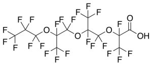 Perfluoro-(2,5,8-trimethyl-3,6,9-trioxadodecanoic)acid