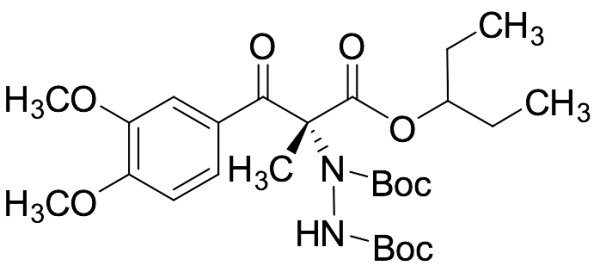 1-[(1R)-1-(3,4-Dimethoxybenzoyl)-2-(1-ethylpropoxy)-1-methyl-2-oxoethyl]-1,2-1,2-bis(1,1-dimethylethyl) Ester Hydrazinedicarboxylic Acid
