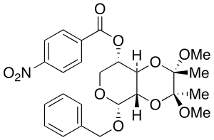 Benzyl 2,3-O-[(1S,2S)-1,2-Dimethoxy-1,2-dimethyl-1,2-ethanediyl]-4-nitrobenzoyl-a-L-xylopyranoside