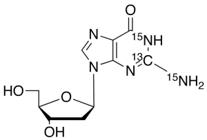 2'-Deoxyguanosine-13C,15N2