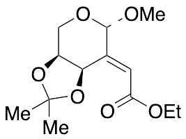 Methyl (2E)-2-Deoxy-2-(2-ethoxy-2-oxoethylidene)-3,4-O-isopropylidene-Beta-L-erythro-pentopyranoside