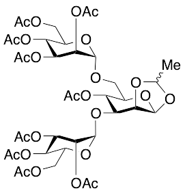 4-O-Acetyl-3,6-di-O-(2,3,4,6-tetra-O-acetyl-Alpha-D-mannopyranosyl)-1,2-ethylidene-Beta-D-mannopyranose
