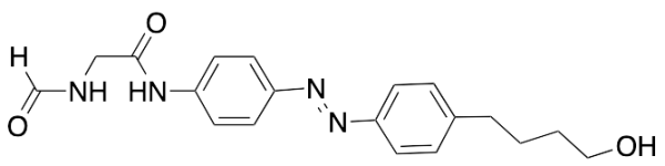 (E)-2-Formamido-N-(4-((4-(4-hydroxybutyl)phenyl)diazenyl)phenyl)acetamide, >90%