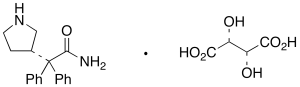 (S)-alpha,alpha-Diphenyl-3-pyrrolidineacetamide L-Tartrate