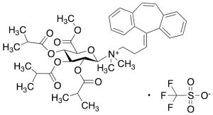 (2R,3R,4S,5S,6S)-N-(3-(5H-Dibenzo[a,d][7]annulen-5-ylidene)propyl)-3,4,5-tris(isobutyryloxy)-6-(methoxycarbonyl)-N,N-dimethyltetrahydro-2H-pyran-2-aminium Triflate