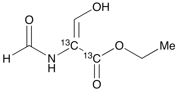 2-(Formylamino)-3-hydroxy-2-propenoic-13C2 Acid Ethyl Ester