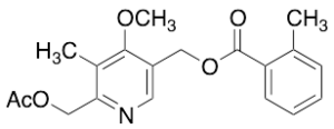 6-Acetoxymethyl-4-methoxy-5-methyl-3-pyridylmethanol o-Toluate