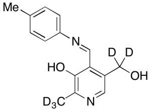 5-Hydroxy-6-methyl-4-[[(4-methylphenyl)imino]methyl]-3-pyridinemethanol-d5
