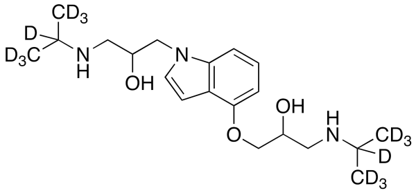 N-(3-Isopropylamino-2-hydroxypropyl) Pindolol-d14