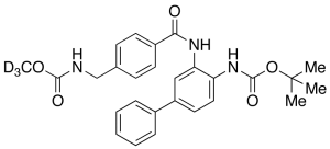 N-[[4-[[[4-[[tert-Butyloxycarbonyl]amino][1,1'-biphenyl]-3-yl]amino]carbonyl]phenyl]methyl]carbamic Acid Methyl Ester-d3
