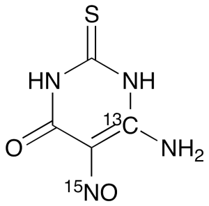 6-Amino-5-nitroso-2-thiouracil-13C,15N