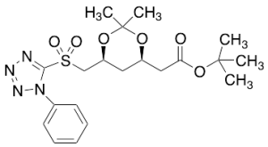 tert-Butyl 2-[(4R,6S)-2,2-Dimethyl-6-[(1-phenyl-1H-terazol-5-ylsulfonyl)methyl]-1,3-dioxan-4-yl]acetate