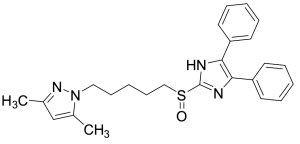 1-[5-[(4,5-Diphenyl-1H-imidazol-2-yl)sulfinyl]pentyl]-3,5-dimethyl-1H-pyrazole