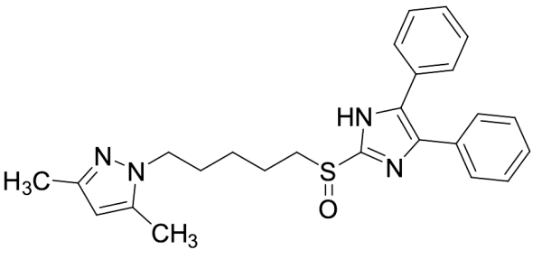 1-[5-[(4,5-Diphenyl-1H-imidazol-2-yl)sulfinyl]pentyl]-3,5-dimethyl-1H-pyrazole