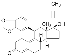 (11Beta,17Beta)-11-(1,3-Benzodioxol-5-yl)-17-hydroxy-17-(1-propyn-1-yl)estra-4,9-dien-3-one