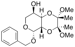 Benzyl 2,3-O-[(1S,2S)-1,2-Dimethoxy-1,2-dimethyl-1,2-ethanediyl]-b-D-arabinopyranoside