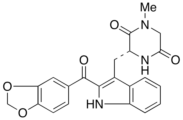 (3R)-3-[[2-(1,3-Benzodioxol-5-ylcarbonyl)-1H-indol-3-yl]methyl]-1-methyl-2,5-piperazinedione