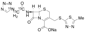Cefazolin-13C2,15N Sodium Salt