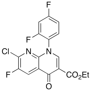 7-Chloro-6-fluoro-1-(2,4-difluorophenyl)-1,4-dihydro-4-oxo-1,8-naphthyridine-3-carboxylic Acid Ethyl Ester