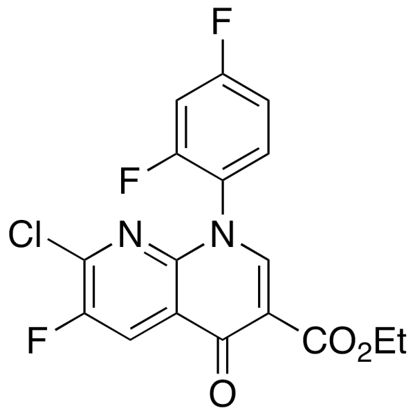 7-Chloro-6-fluoro-1-(2,4-difluorophenyl)-1,4-dihydro-4-oxo-1,8-naphthyridine-3-carboxylic Acid Ethyl Ester