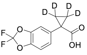 1-(2,2-Difluoro-1,3-benzodioxol-5-yl)cyclopropane-2,2,3,3-d4-carboxylic Acid