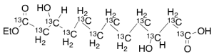 3,10-Dihydroxydodecanedioic-13C12 Acid 1-Ethyl Ester
