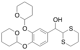 Alpha-[3,4-Bis[(tetrahydro-2H-pyran-2-yl)oxy]phenyl]-1,3-dithiane-2-methanol