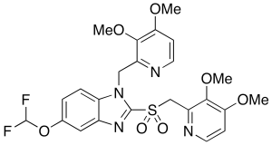 N-[(3,4-Dimethoxy-2-pyridinyl)methyl] Pantoprazole Sulfone(Mixture of 1 and 3 isomers)