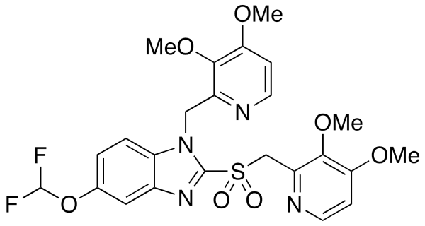N-[(3,4-Dimethoxy-2-pyridinyl)methyl] Pantoprazole Sulfone(Mixture of 1 and 3 isomers)