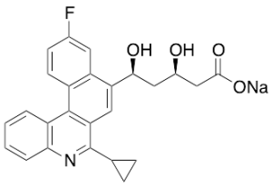 Sodium (3R,5S)-5-(6-Cyclopropyl-10-fluorobenzo[k]phenanthridin-8-yl)-3,5-dihydroxypentanoate