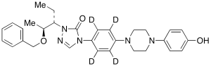 2-[(1S,2S)-1-Ethyl-2-(phenylmethoxy)propyl]-2,4-dihydro-4-[4-[4-(4-hydroxyphenyl)-1-piperazinyl]phenyl]-3H-1,2,4-triazol-3-one-d4