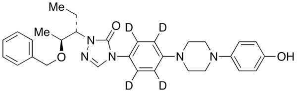 2-[(1S,2S)-1-Ethyl-2-(phenylmethoxy)propyl]-2,4-dihydro-4-[4-[4-(4-hydroxyphenyl)-1-piperazinyl]phenyl]-3H-1,2,4-triazol-3-one-d4