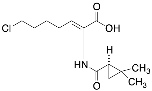 (2Z)-7-Chloro-2-[[[(1R)-2,2-dimethylcyclopropyl]carbonyl]amino]-2-heptenoic Acid