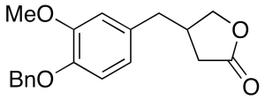 (±)-Dihydro-4-[[3-methoxy-4-(phenylmethoxy)phenyl]methyl]-2(3H)-furanone