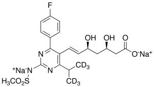 N-Desmethyl Rosuvastatin-d6 Disodium Salt