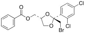 trans-[2-Bromomethyl-2-(2,4-dichlorophenyl)-1,3-dioxolan-4-yl]methyl Benzoate