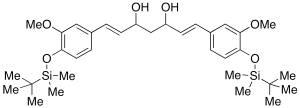 Di-(O-tert-Butyl-dimethylsilyl) 3,5-Dihydroxycurcumin