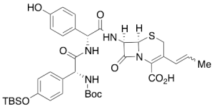 N-Boc Di-2-(Hydroxyphenyl)acetamido Cefprozil tert-Butyldimethylsilyl Ether