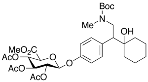 rac N-Boc-N,O-Didesmethyl Venlafaxine 2,3,4-Tri-O-acetyl-Beta-D-glucuronide Methyl Ester