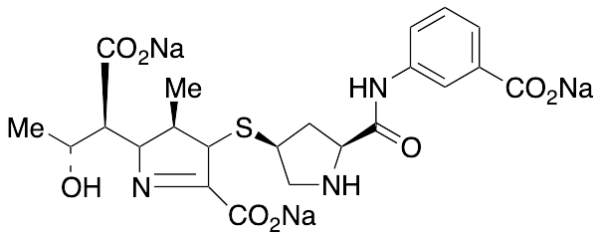 (AlphaS,2S,3R)-5-Carboxy-4-[[(3S,5S)-5-[[(3-carboxyphenyl)amino]carbonyl]-3-pyrrolidinyl]thio]-3,4-dihydro-Alpha-[(1R)-1-hydroxyethyl]-3-methyl-2H-pyrrole-2-acetic Acid Trisodium Salt (>85%)