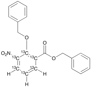 2-Benzyloxy-3-nitro-benzoic Acid-13C6 Benzyl Ester