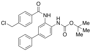 N-[3-[[4-(Chloromethyl)benzoyl]amino][1,1'-biphenyl]-4-yl]carbamic Acid tert-Butyl Ester
