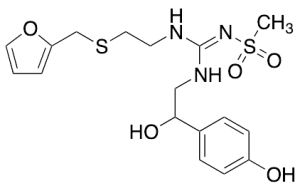 N-[[[2-[(2-Furanylmethyl)thio]ethyl]amino][[2-hydroxy-2-(4-hydroxyphenyl)ethyl]imino]methyl]-methanesulfonamide